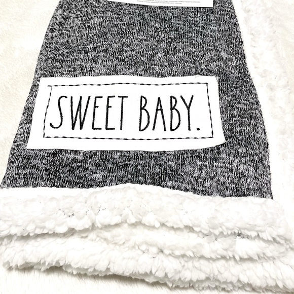 🆕Rae Dunn SWEET BABY Sherpa Baby Blanket - Picture 4 of 8